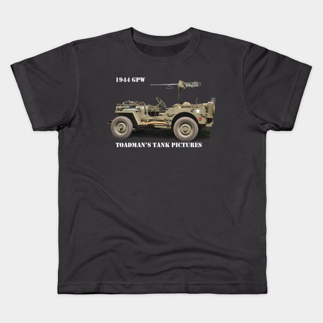 1944 GPW Kids T-Shirt by Toadman's Tank Pictures Shop